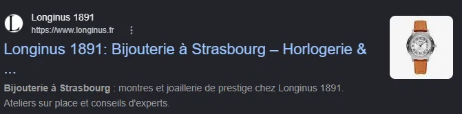 Résultat Google pour Longinus 1891 à Strasbourg